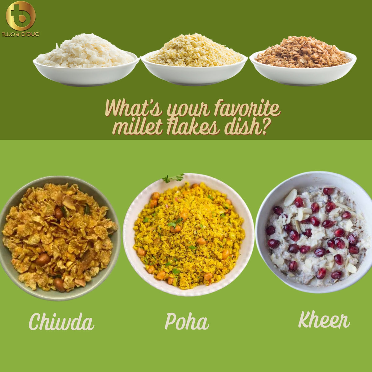 Two & A Bud Bajra Flakes 350 g