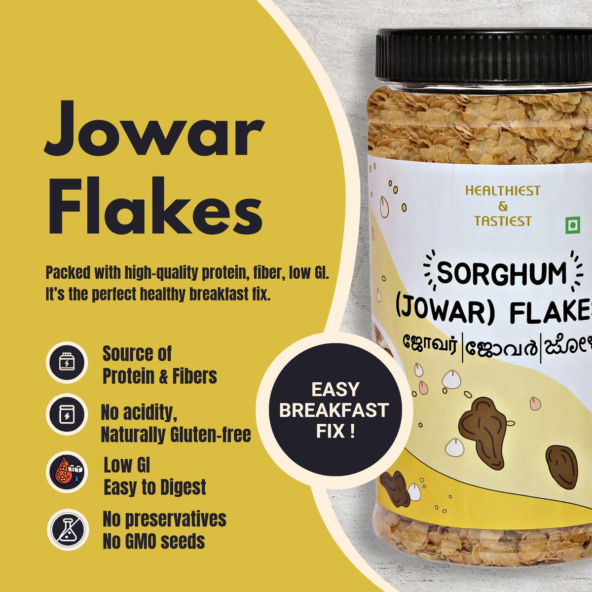 Two & A Bud Jowar Flakes 300 g