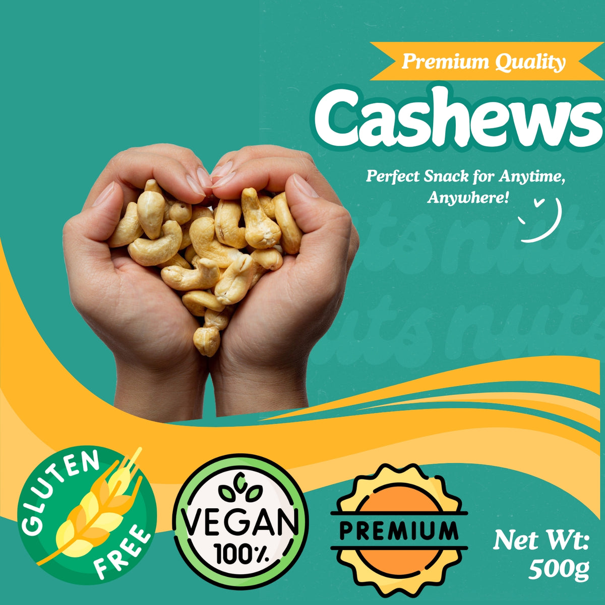 Natural Whole Cashews ( 200 g )