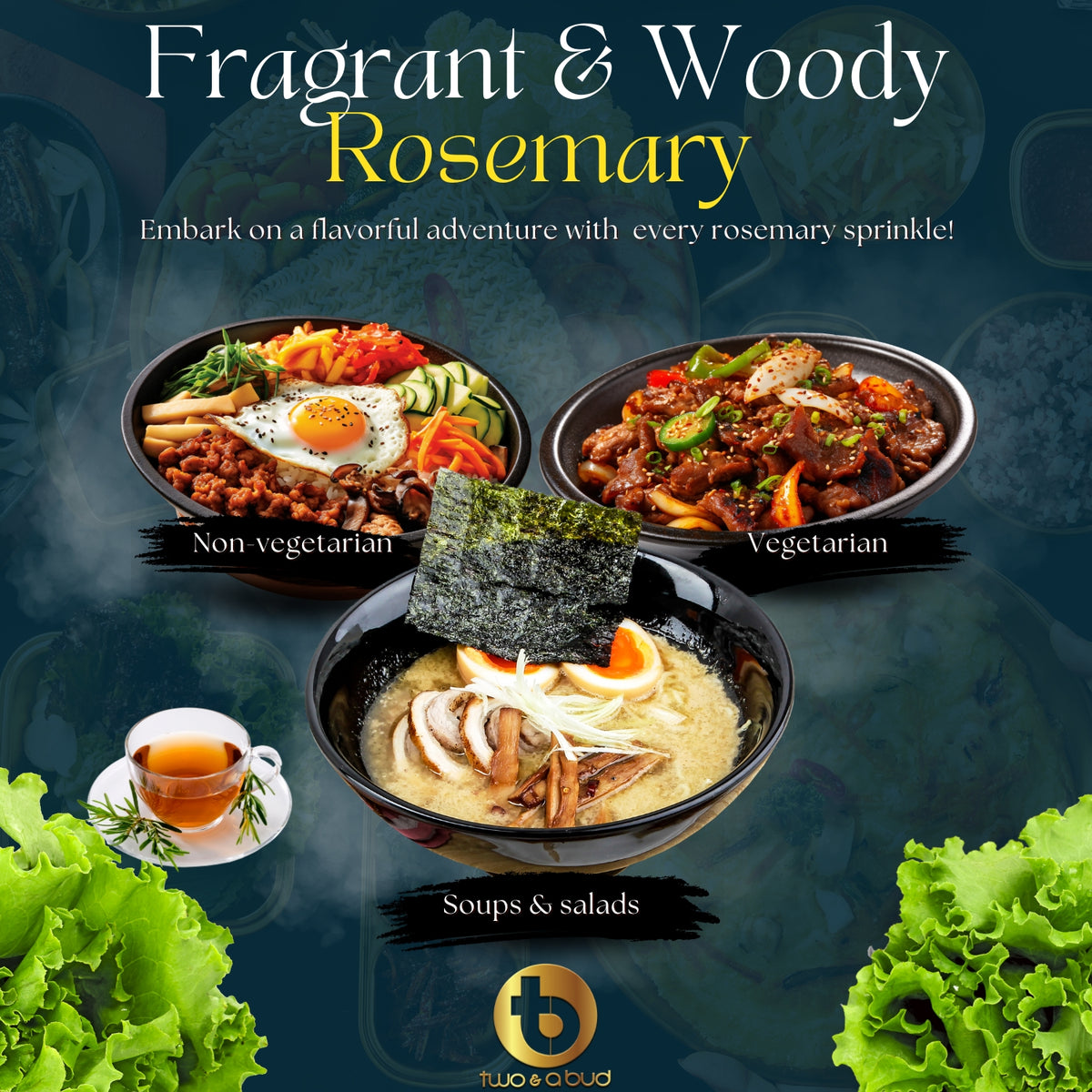 Organic Rosemary Leaves ( 20g )