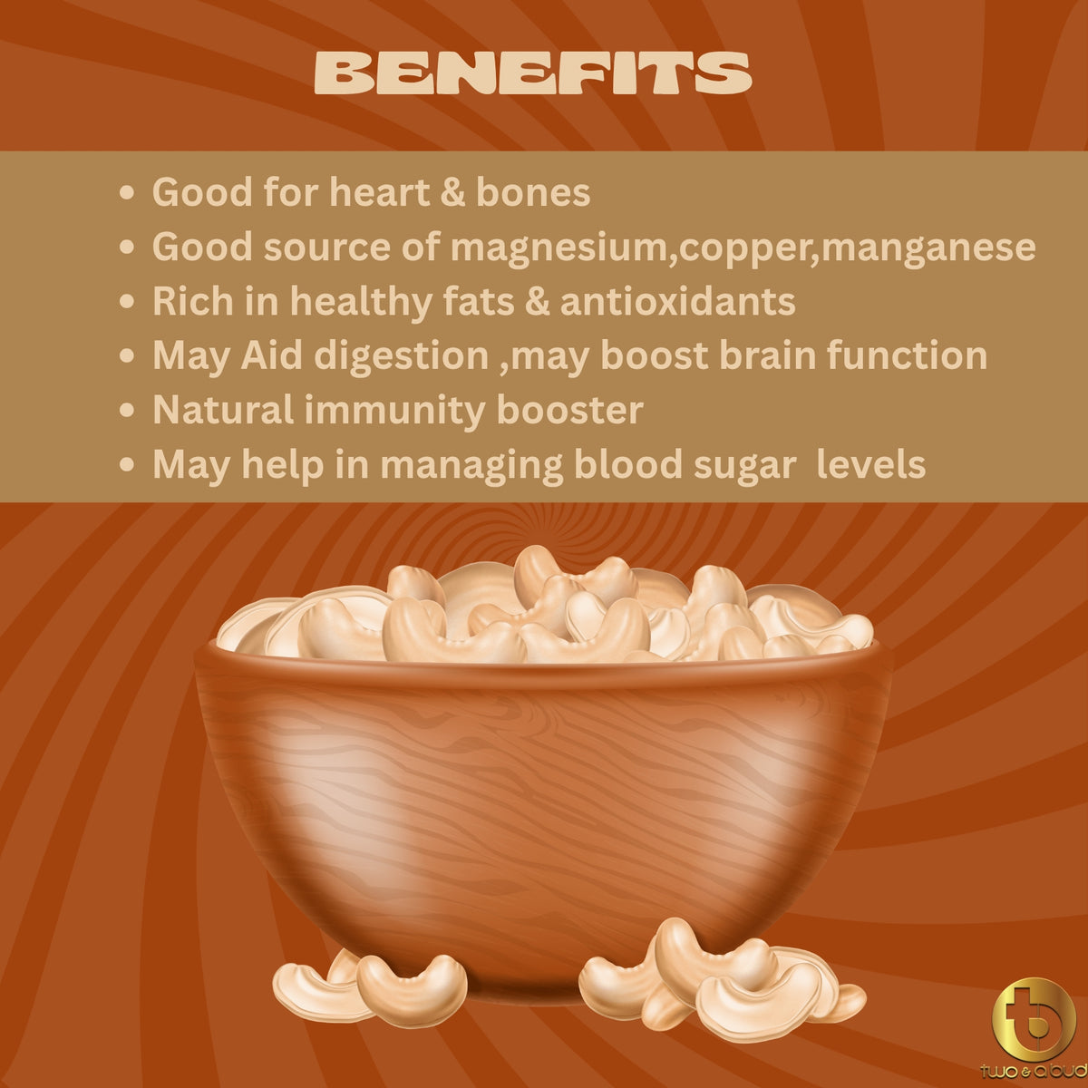 Natural Whole Cashews ( 200 g )