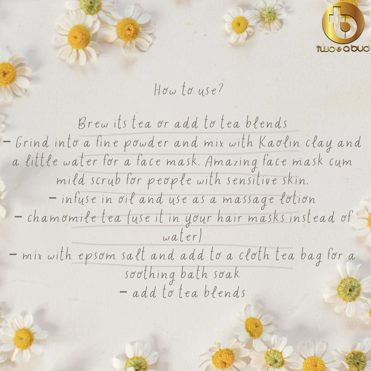 Chamomile Flower Tea 50 g - 25 cups