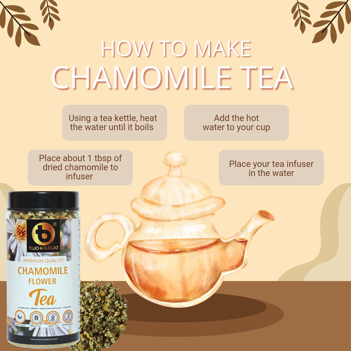 Chamomile Flower Tea 50 g - 25 cups