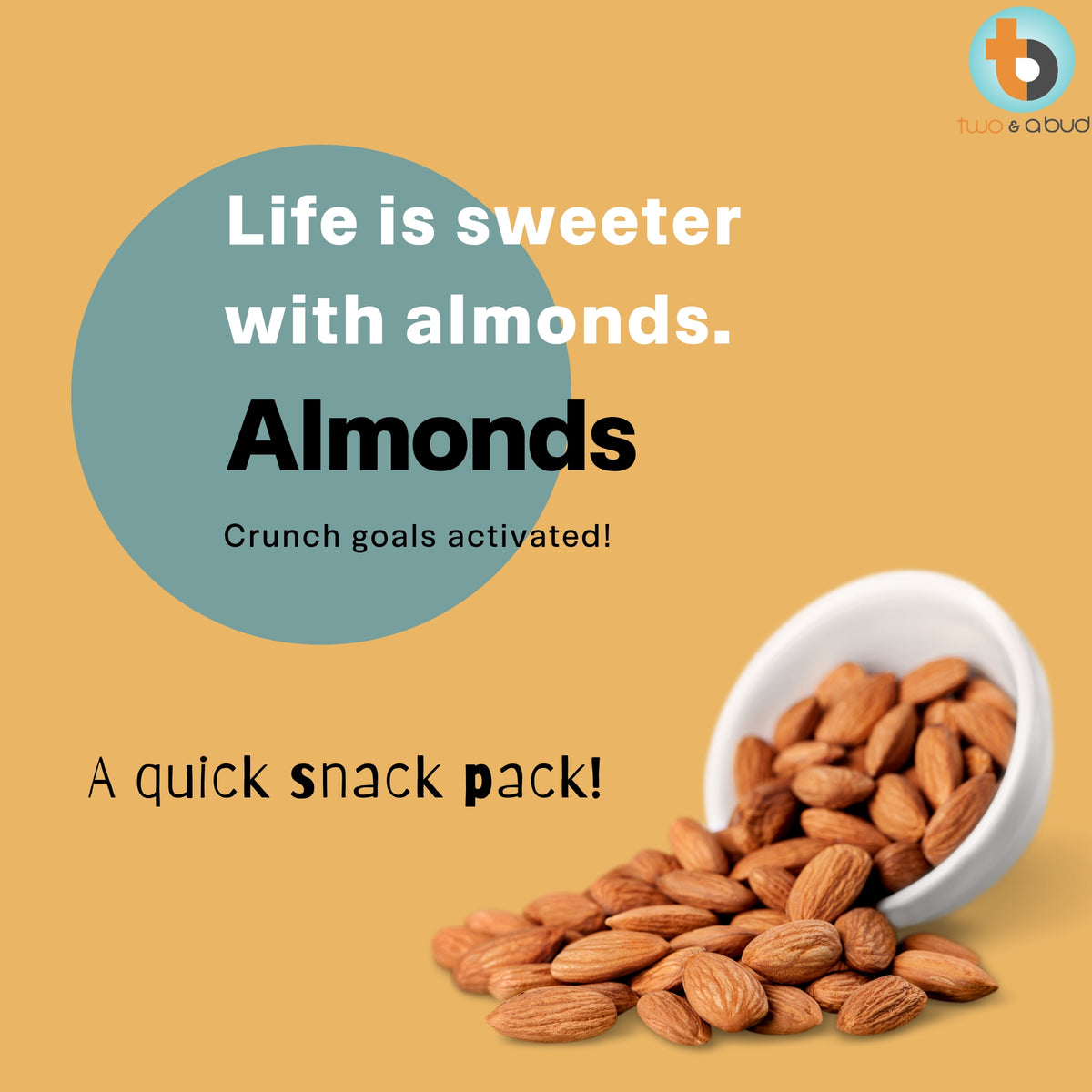 100% Natural Dried Almonds 600g