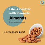 100% Natural Dried Almonds 600g