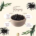 Premium Afghani Seedless Black Raisins 200 g