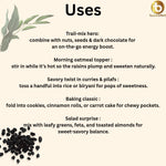 Premium Afghani Seedless Black Raisins 200 g