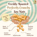 Two & A Bud Roasted Soyanuts, Healthy Roasted Namkeen Snack 250g