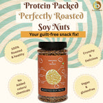 Two & A Bud Roasted Soyanuts, Healthy Roasted Namkeen Snack 250g