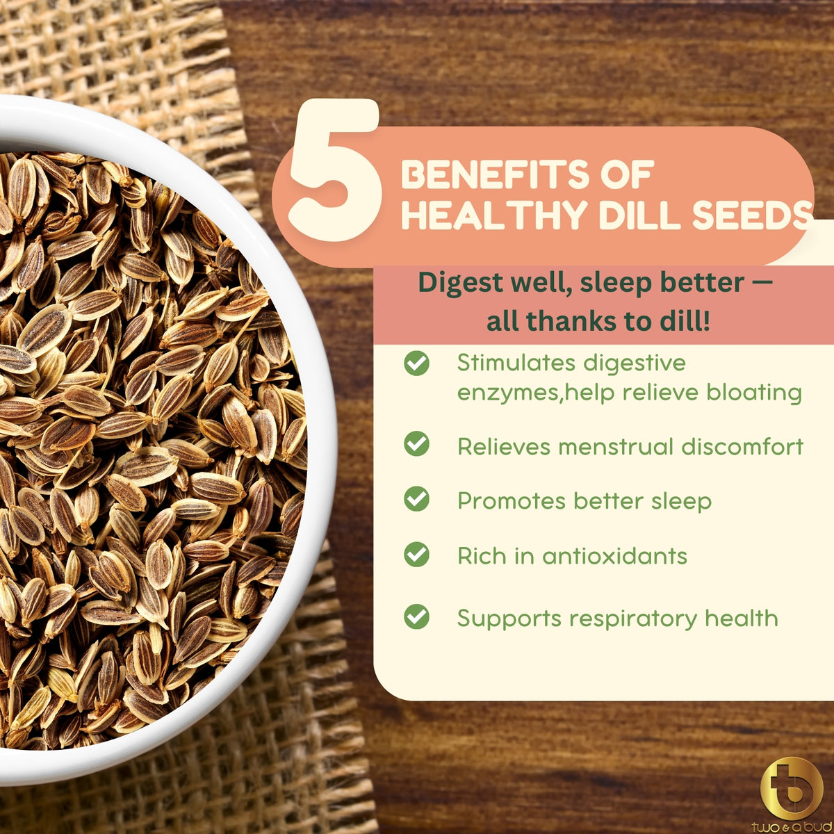 100% Natural Dry Dill Seeds -200g