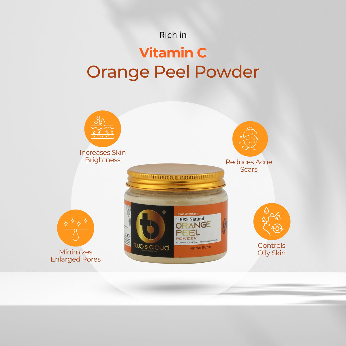 100% Natural Orange Peel Powder