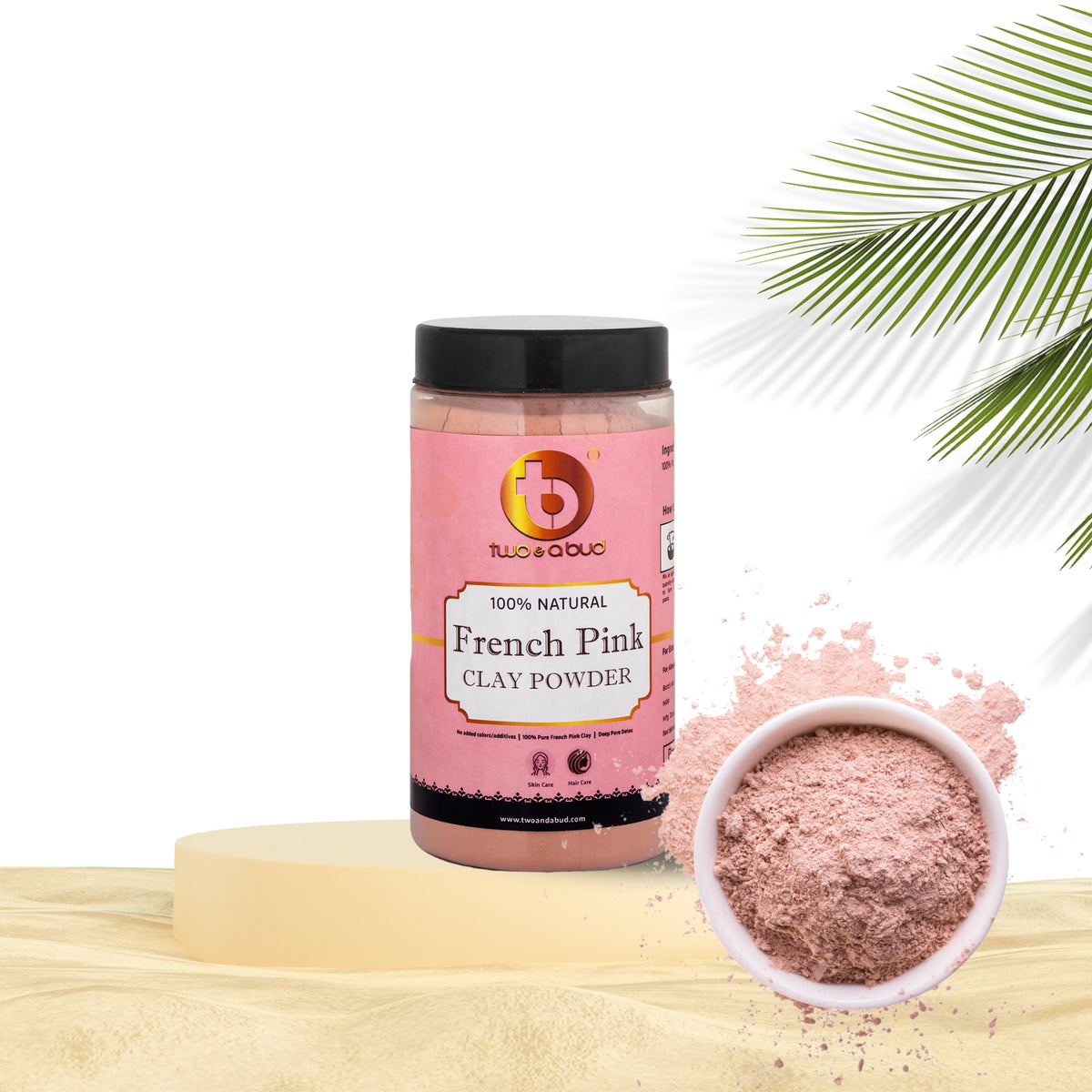 100% Natural French Pink Clay Powder 250g
