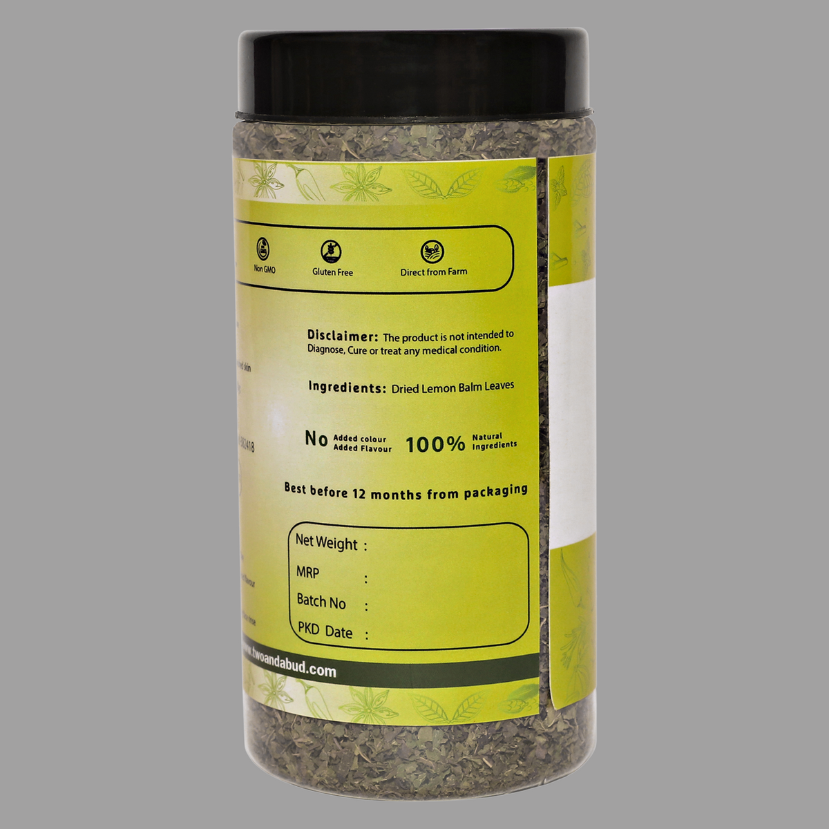 Two & A Bud Lemon Balm Tea 50 g