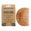 Two & A Bud Wooden Beard Comb with Herbal Oil Treatment