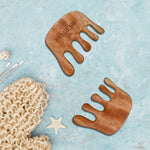 Two and A Bud Wooden Scalp Massager (1 pc)