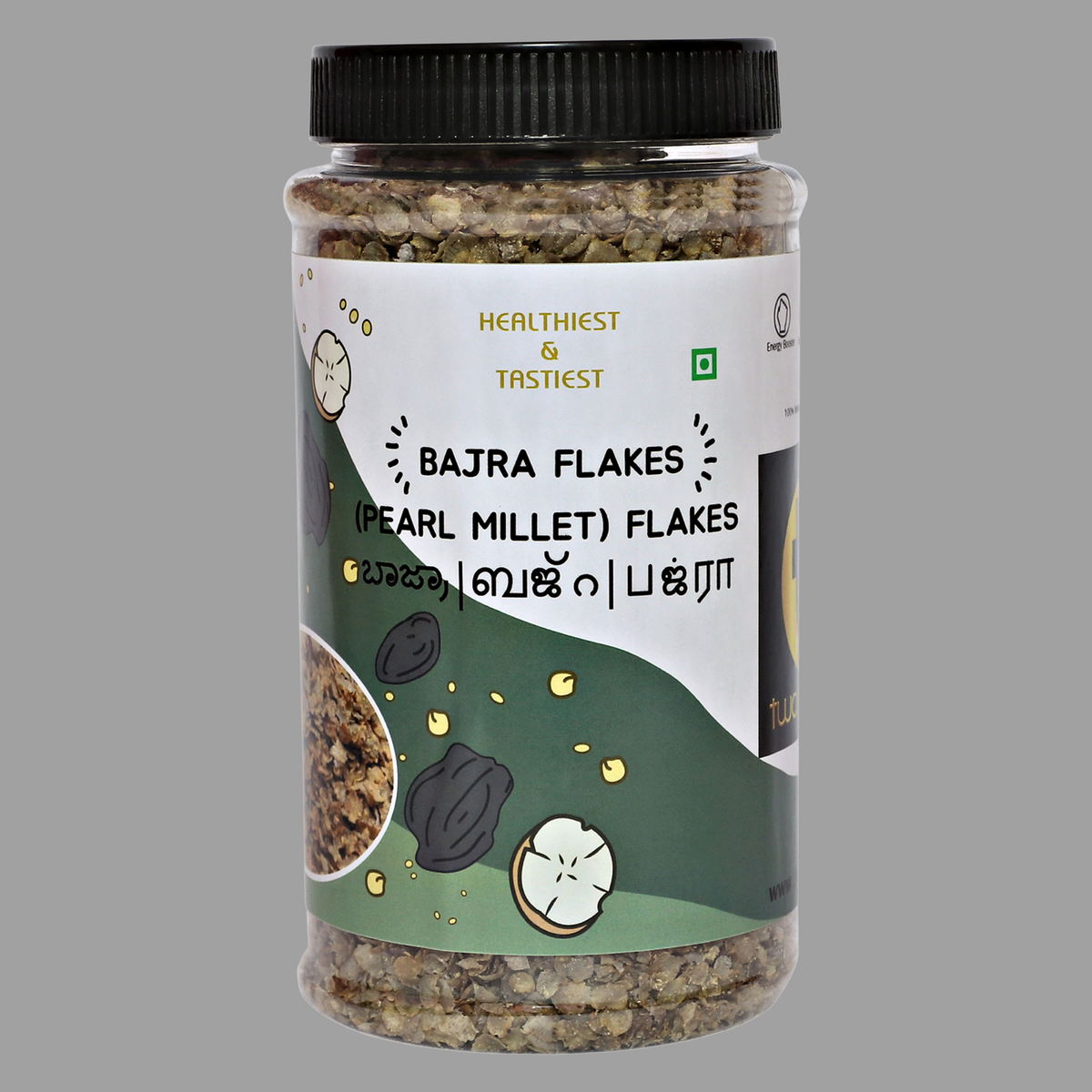 Two & A Bud Bajra Flakes 350 g
