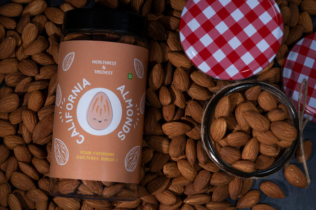 100% Natural Dried Almonds 600g