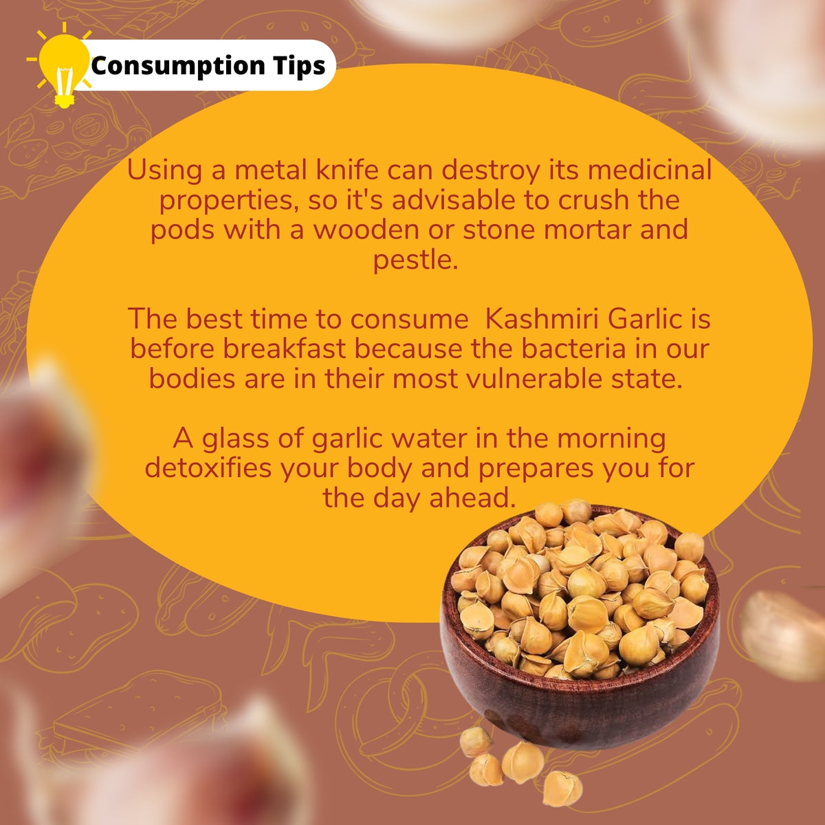 100% Pure and NaturalKashmiri Garlic 500g