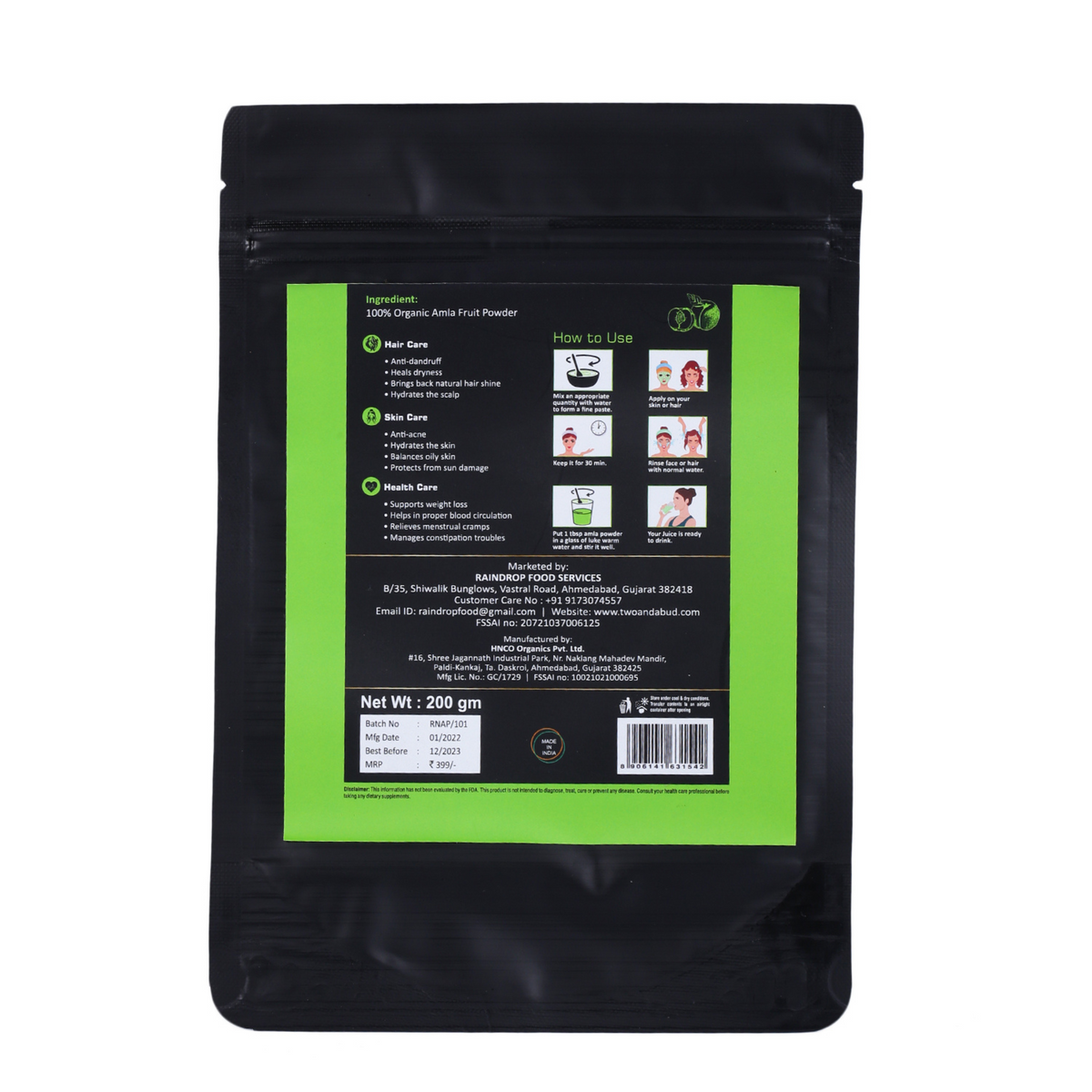 100% Organic Amla Fruit Powder ( 200g)