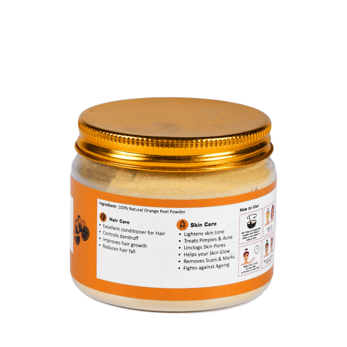 100% Natural Orange Peel Powder