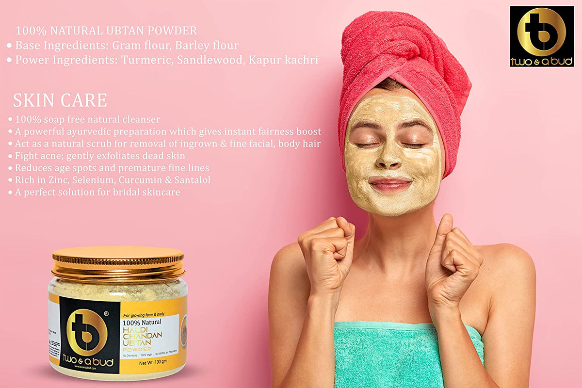 100% Natural Haldi Chandan Ubtan Powder