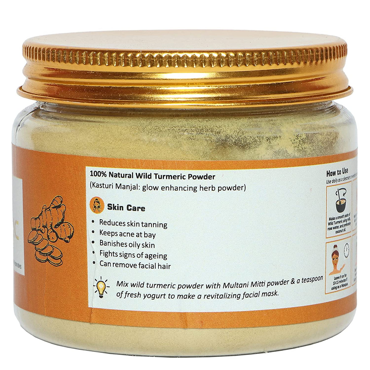 100% Natural Wild Turmeric Powder 100 g