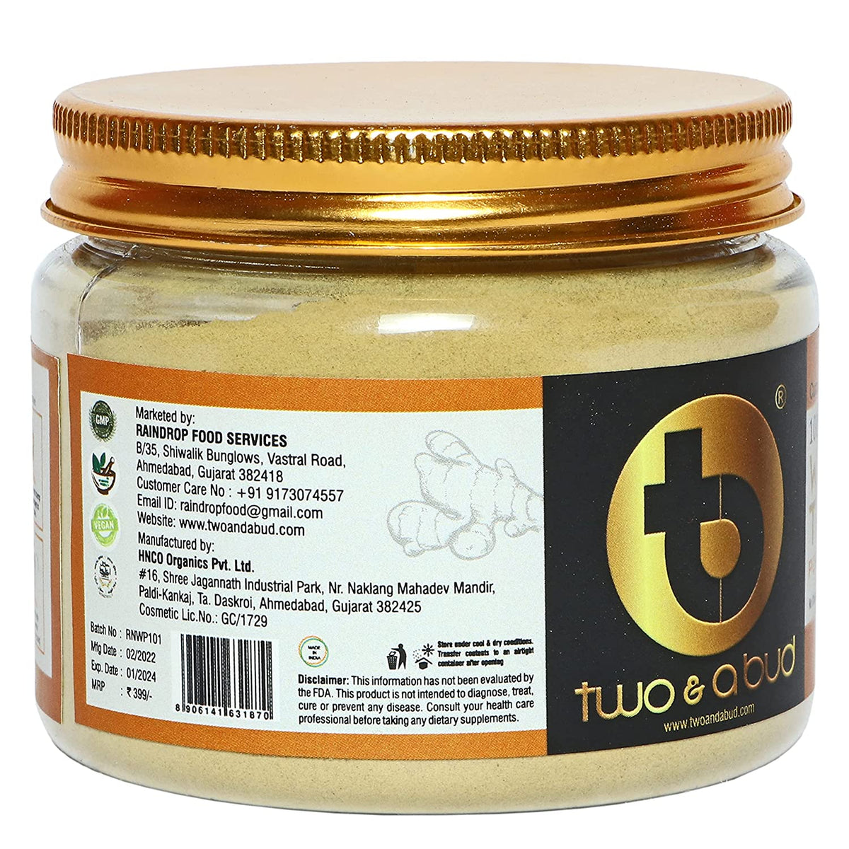 100% Natural Wild Turmeric Powder 100 g