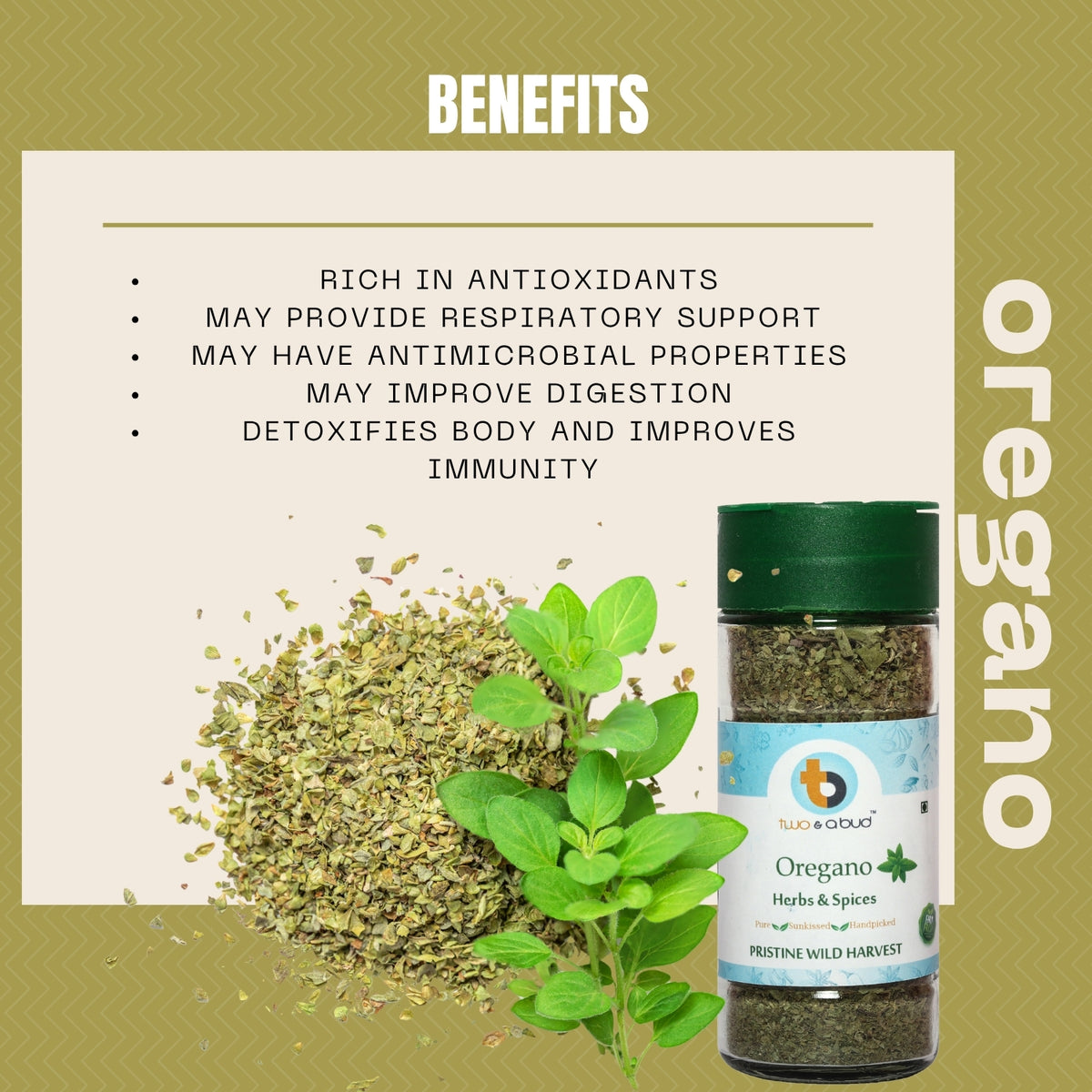 Organic Oregano Flakes ( 20g )