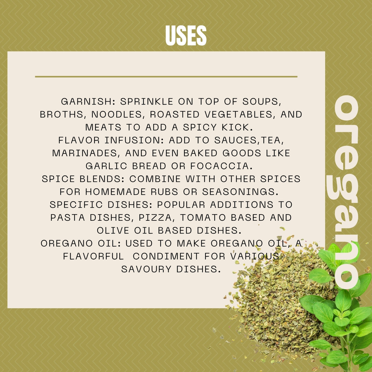 Organic Oregano Flakes ( 20g )