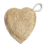 Two and A Bud Natural Loofah Heart-Shaped Body Scrubber Pack of 2