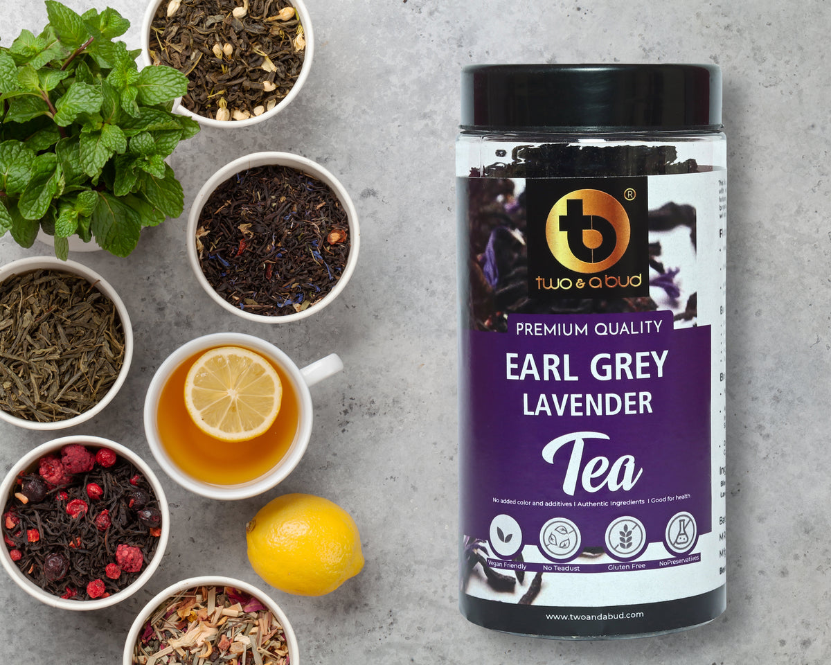 Two & a Bud Earl grey lavender Black Tea 100G