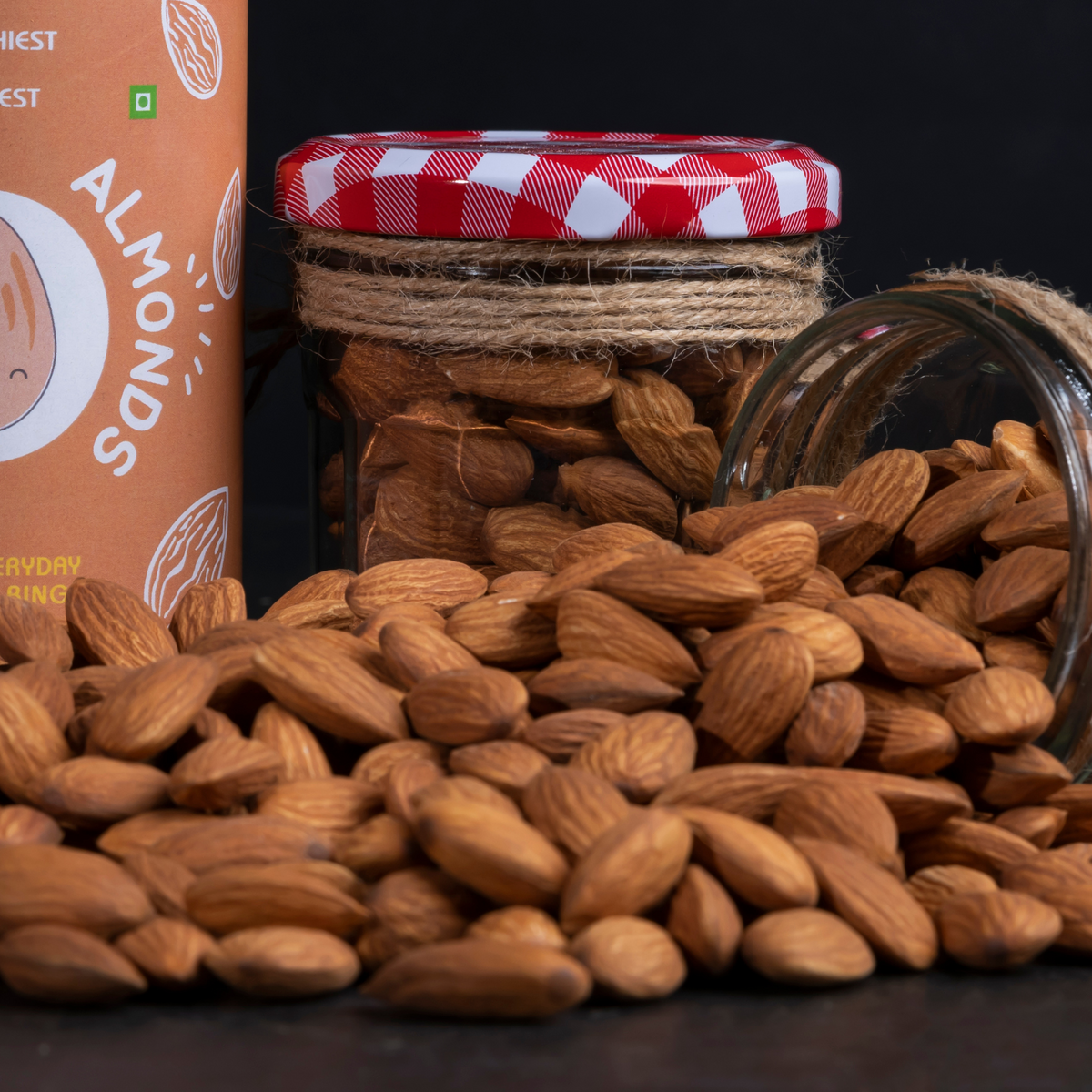 100% Natural Dried Almonds 250 g