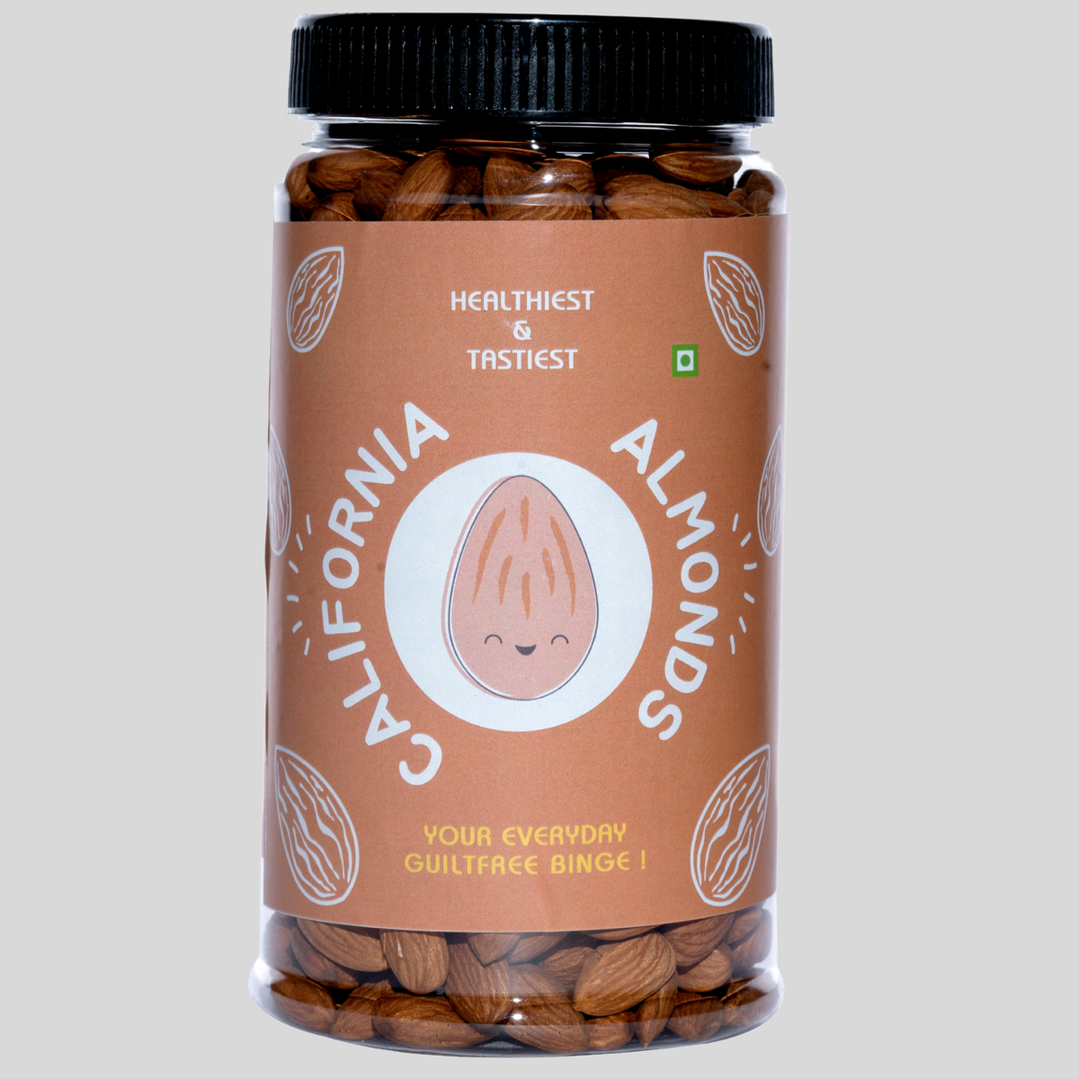 100% Natural Dried Almonds 250 g