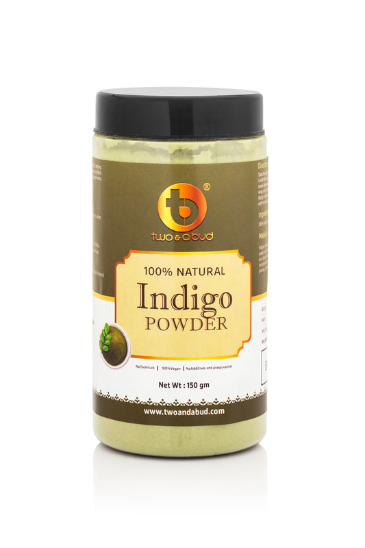 Two & A Bud 100% Natural Indigo Powder for hair & beard