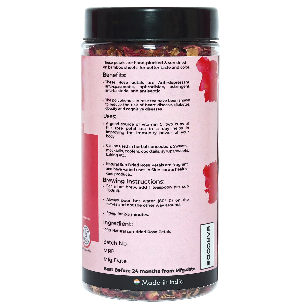 Rose Flower petals Tea 40 g - 40 cups